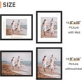 Sindcom 6 Pack 11x14 Picture Frames,Display Pictures 8x10 with Mat or 11x14 Without Mat,Gallery Wall Photo Frames, Black