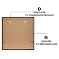 Sindcom 20x20 Wall Collage Picture Frame,Black Photo Frame ,Fits One 8x10, Four 5x5, and Six 4x6 Photos or One 20x20 Photo