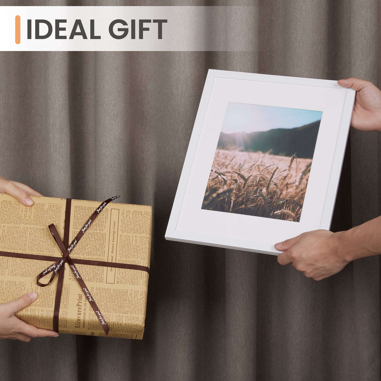 Sindcom 5 PACK 11x14 Matted to 8x10 Gallery Wall Picture Frame, White Photo Frames
