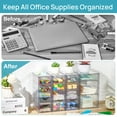 Sindcom Acrylic Organizer with 16 Drawers, Makeup Organization and Storage, Clear Storage Drawers