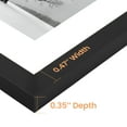 Sindcom 12 Pack 4x6 Picture Frames,Display Pictures 3.5x5 with Mat or 4x6 Without Mat,Gallery Wall Photo Frames, Black