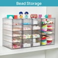 Sindcom Acrylic Organizer with 16 Drawers, Makeup Organization and Storage, Clear Storage Drawers