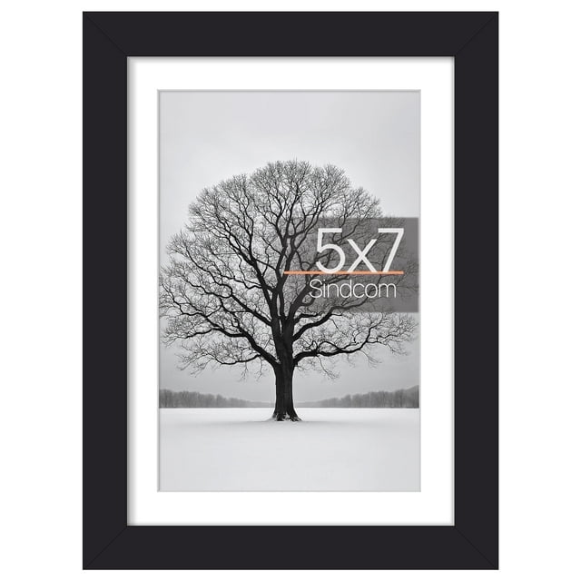 Sindcom 5 x 7 Picture Frame , Black , Gallery Wall Frame
