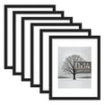 Sindcom 6 Pack 11x14 Picture Frames,Display Pictures 8x10 with Mat or 11x14 Without Mat,Gallery Wall Photo Frames, Black