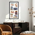 Sindcom 12x23 Wall Collage Picture Frame,Black Photo Frame ,Fits Eight 4x6 Photo or One 12x23 Photo
