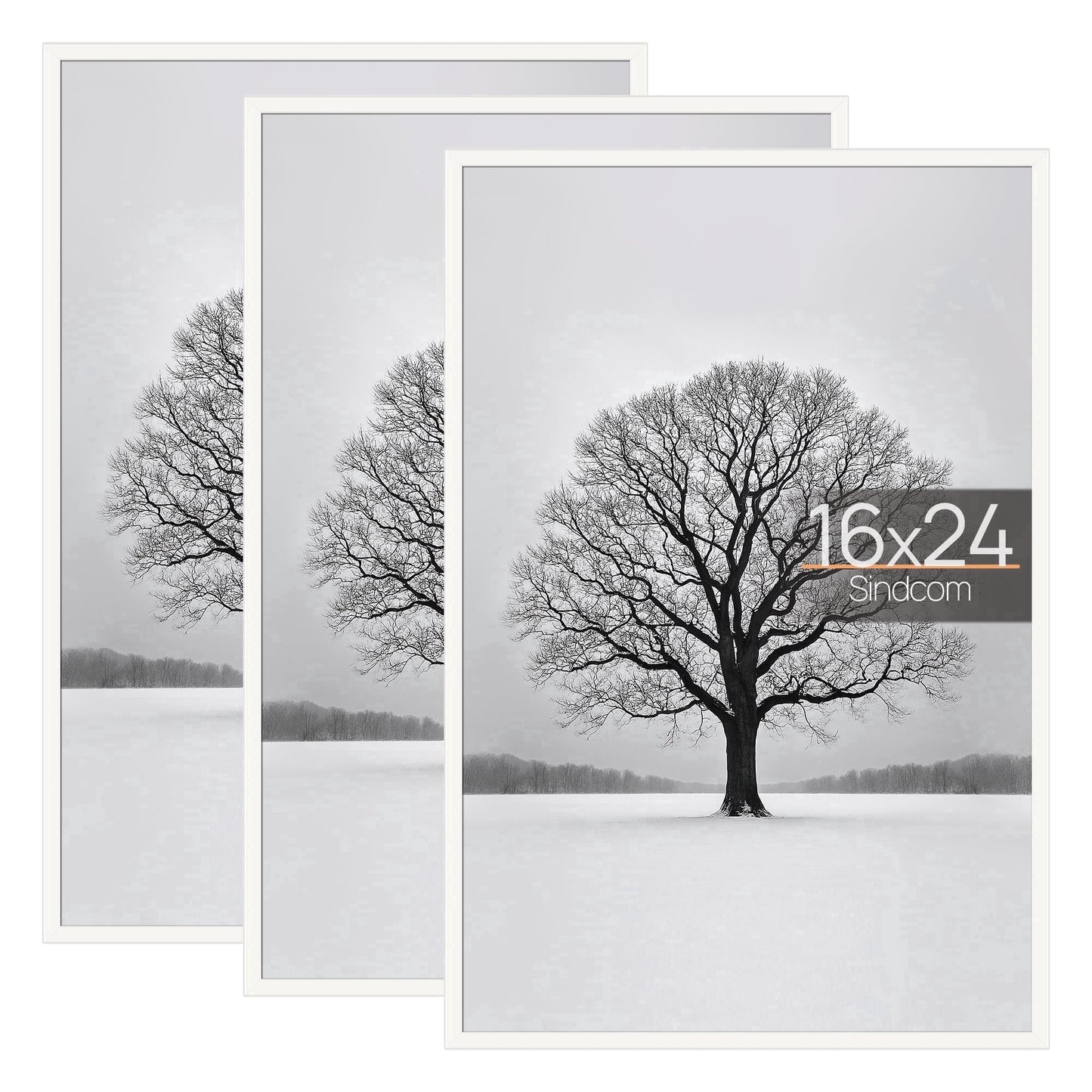 Sindcom 16x20 Picture Frames , Gallery Wall Poster Frames Set of 3 , White