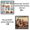 Sindcom 20x20 Wall Collage Picture Frame,Black Photo Frame ,Fits One 8x10, Four 5x5, and Six 4x6 Photos or One 20x20 Photo