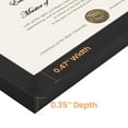 Sindcom 6 Pack 8.5x11 Document Picture Frame , 8.5 by 11 Award Diploma Certificate Frames , Black