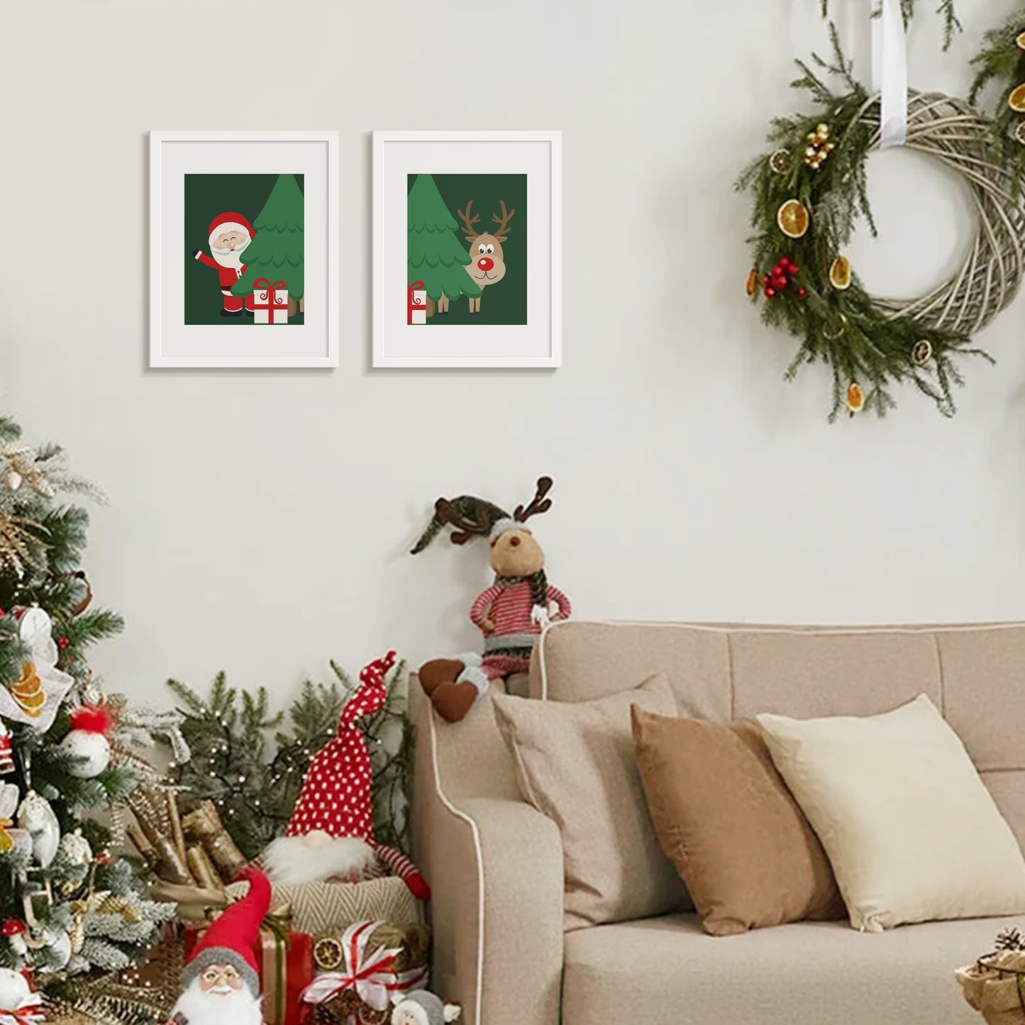 Sindcom 5 PACK 11x14 Matted to 8x10 Gallery Wall Picture Frame, White Photo Frames