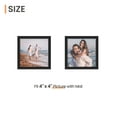 Sindcom 12 Pack 4x4 Picture Frames,Display Pictures 4x4 Without Mat,Gallery Wall Photo Frames, Black