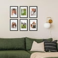Sindcom 6 Pack 8x12 Picture Frames,Display Pictures 6x8 with Mat or 8x12 Without Mat,Gallery Wall Photo Frames, Black