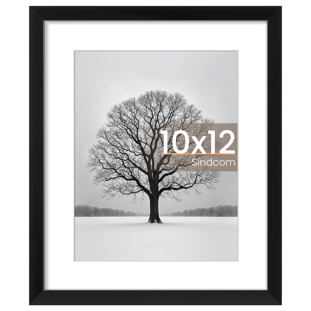 Sindcom 10x12 Picture Frame , Black , Gallery Wall Frame , Display Pictures 7x9 with Mat or 10x12 Without Mat, Photo Frames