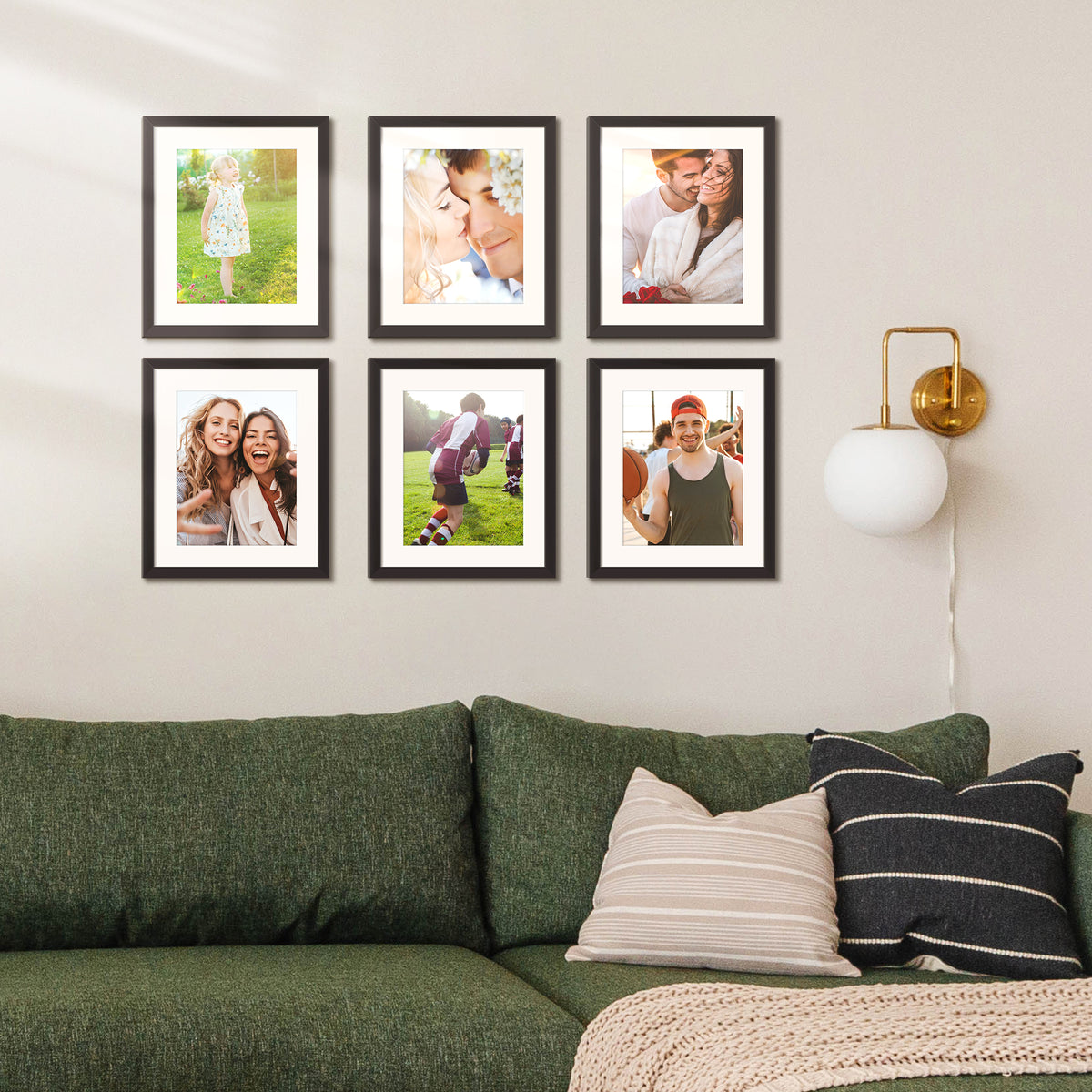 Sindcom 10x12 Picture Frame , Black , Gallery Wall Frame , Display Pictures 7x9 with Mat or 10x12 Without Mat, Photo Frames