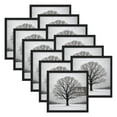 Sindcom 12 Pack 4x4 Picture Frames,Display Pictures 4x4 Without Mat,Gallery Wall Photo Frames, Black