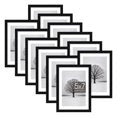 Sindcom 12 Pack 5x7 Picture Frames,Display Pictures 4x6 with Mat or 5x7 Without Mat,Gallery Wall Photo Frames, Black