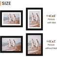 Sindcom 12 Pack 5x7 Picture Frames,Display Pictures 4x6 with Mat or 5x7 Without Mat,Gallery Wall Photo Frames, Black