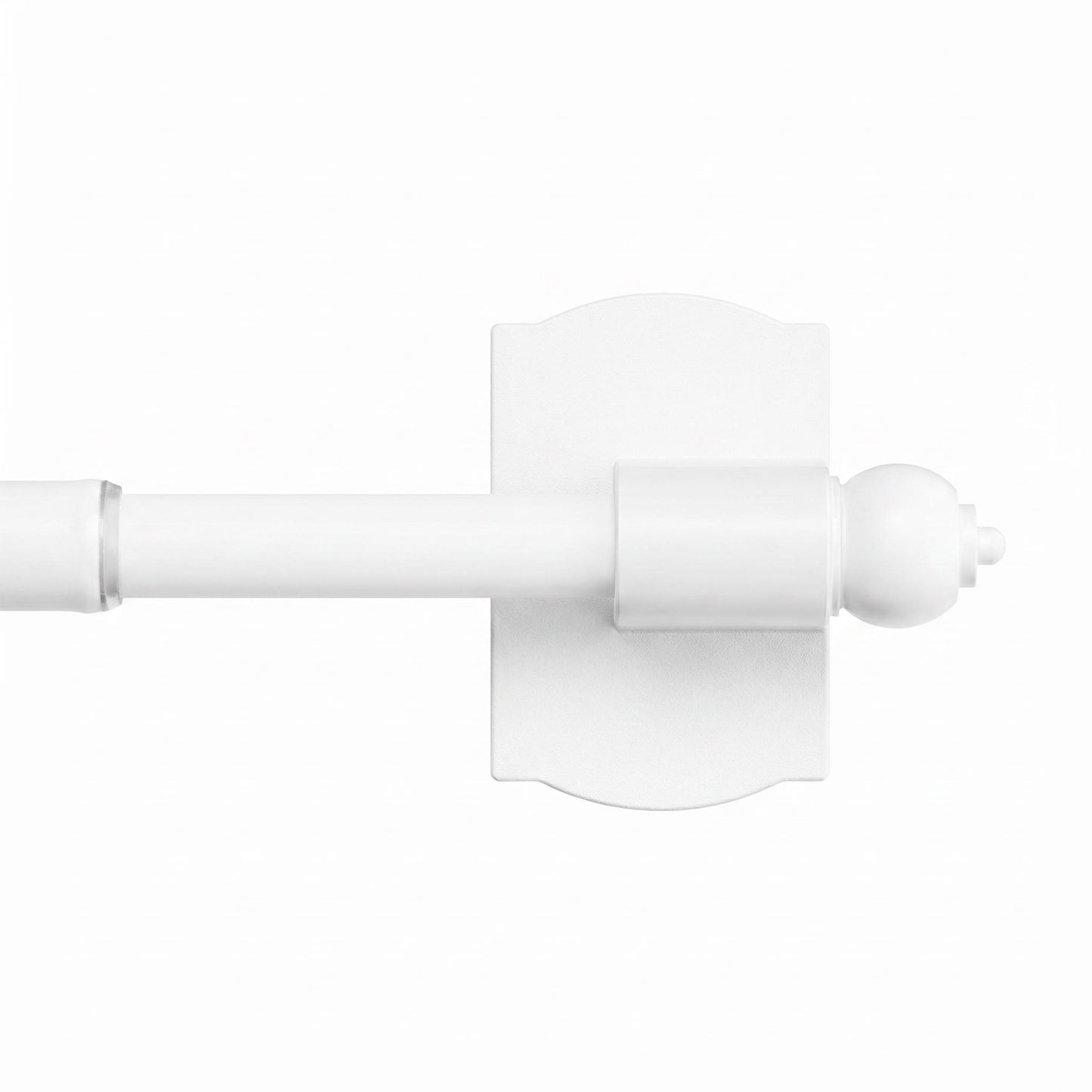 Sindcom 1 Pack Magnetic Curtain Rod, 16 to 28 Inches Adjustable Strong Magnet Bar for Door, Classroom Whiteboard, and Any Metal Space, No Drill Required, White