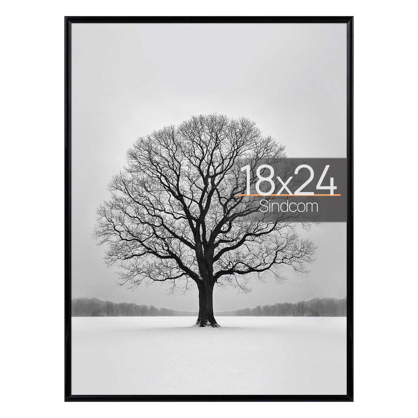 Sindcom 18x24 Poster Frames, Gallery Wall Picture Frames, Black, 1 Pack
