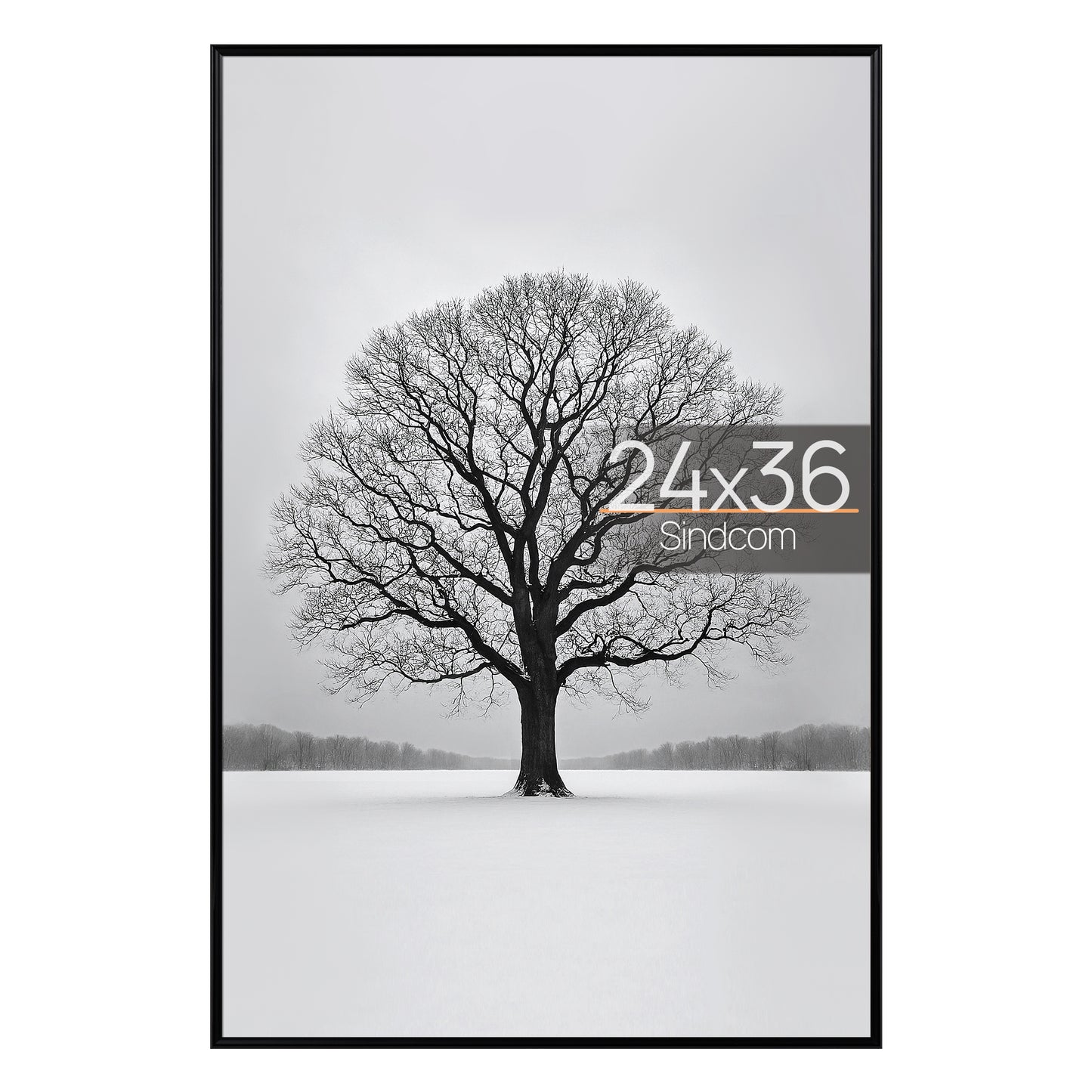 Sindcom 24x36 Poster Frames, Gallery Wall Picture Frames, Black, 1 Pack