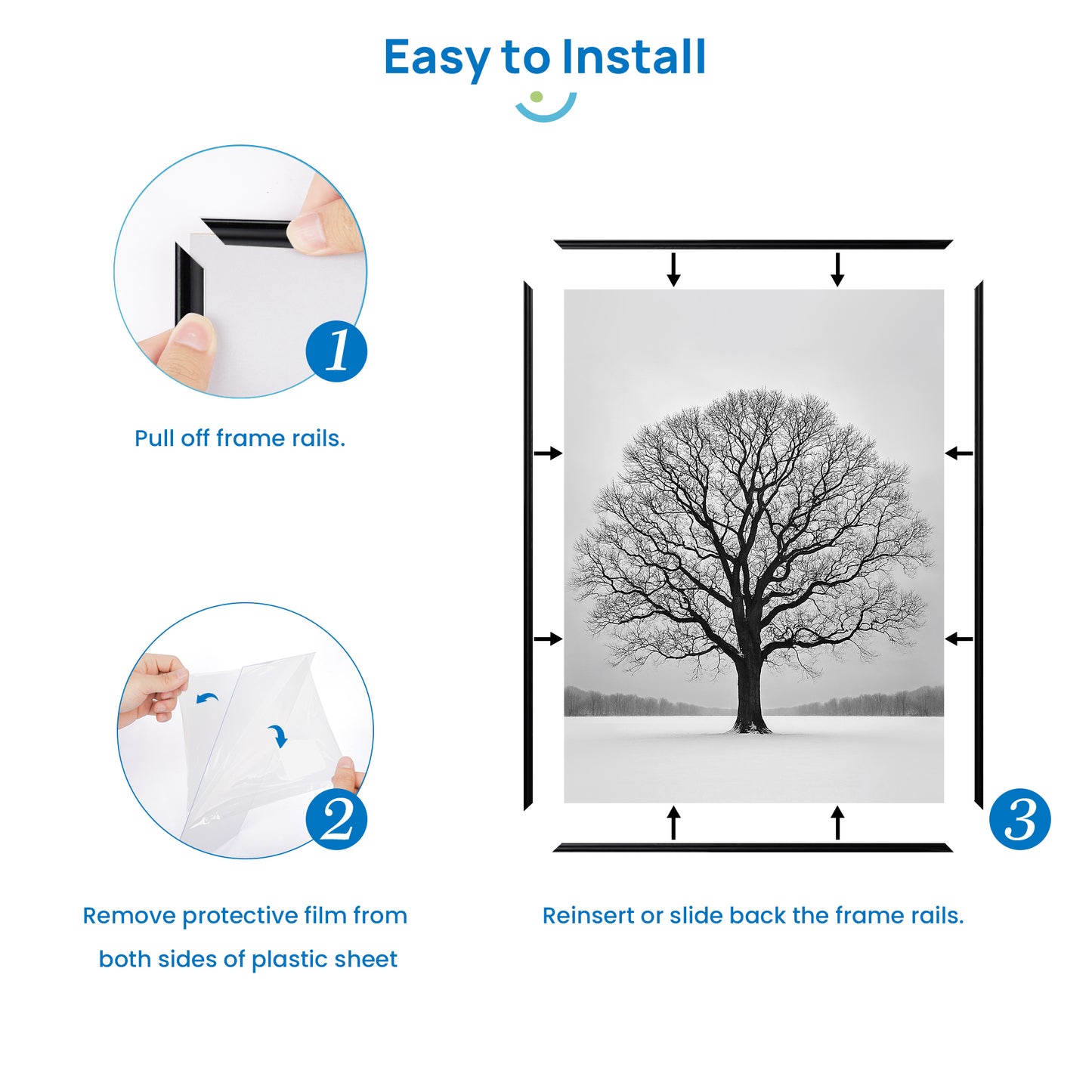 Sindcom 16x20 Poster Frames, Gallery Wall Picture Frames, Black, 1 Pack