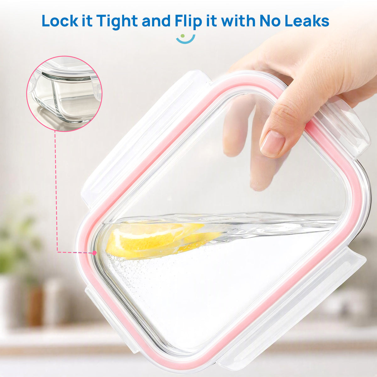 10 Pack 22oz Glass Food Storage Canisters with Secure Snap-On Lids, Dishwasher-Safe Meal Prep Jar Set for Fridge, Freezer, Microwave & Oven Use