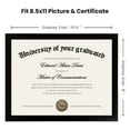 Sindcom 6 Pack 8.5x11 Document Picture Frame , 8.5 by 11 Award Diploma Certificate Frames , Black