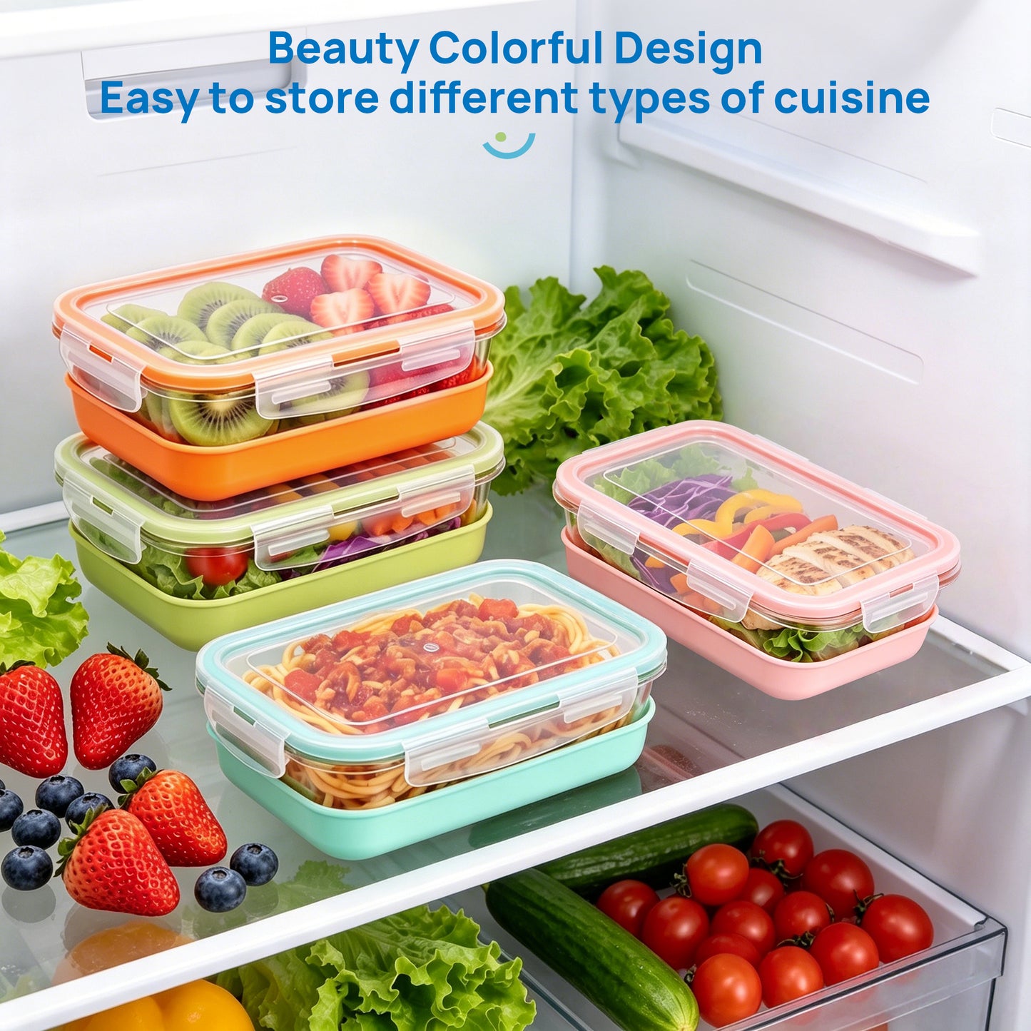 Sindcom 5 Pack 28oz Glass Food Storage Containers Set with Silicone Sleeve，Glass Meal Prep Containers, Lunch containers with Airtight BPA-Free Plastic Lids, Dishwasher, Microwave, and Freezer Safe