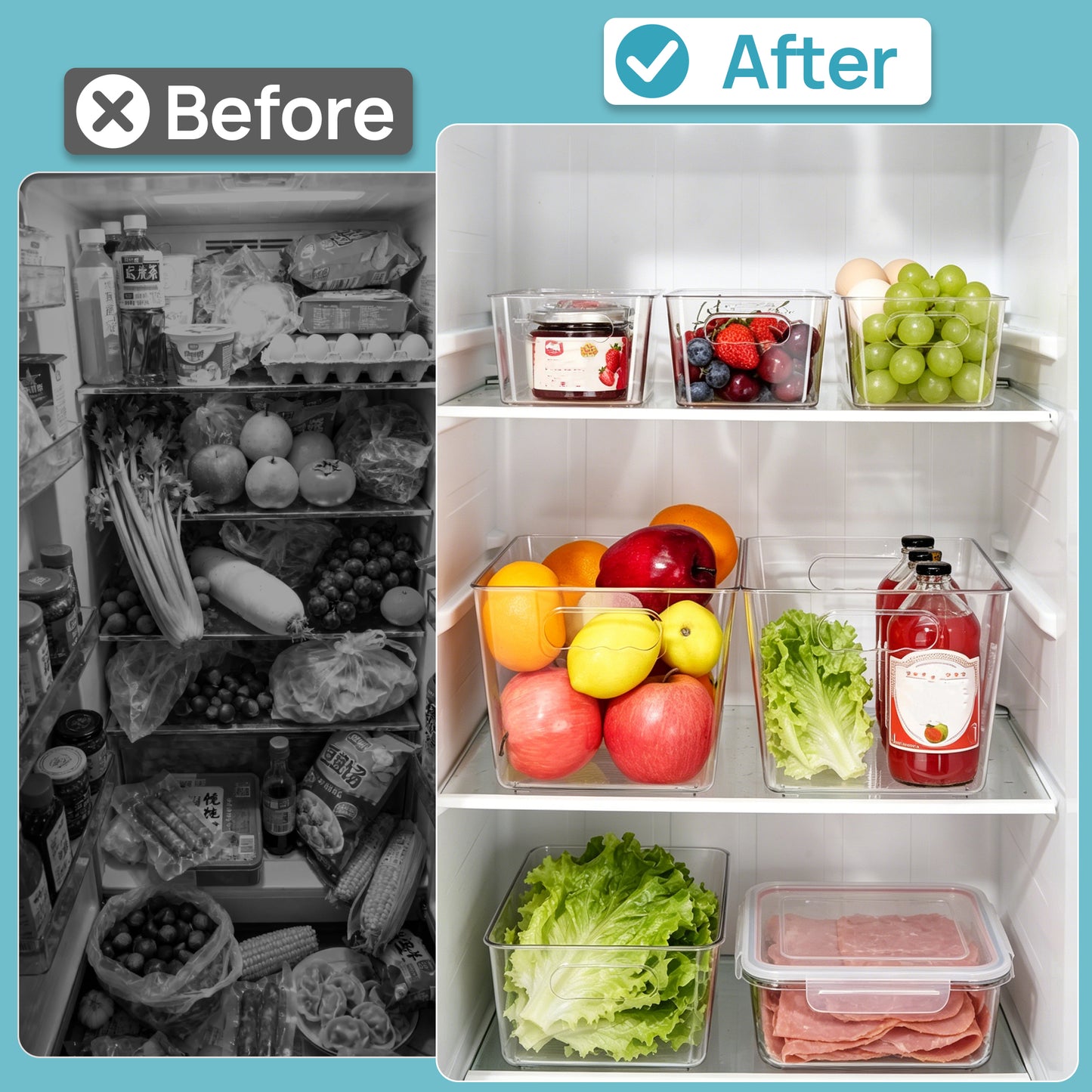 https://www.walmart.com/ip/Sindcom-8-Pack-Clear-Plastic-Storage-Bins-Handles-Pantry-Organizer-Bins-Refrigerator-Freezer-Cabinet-Kitchen-Countertops-Stackable-Containers-Home-4/19942613398