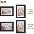 Sindcom 12 Pack 4x6 Picture Frames,Display Pictures 3.5x5 with Mat or 4x6 Without Mat,Gallery Wall Photo Frames, Black